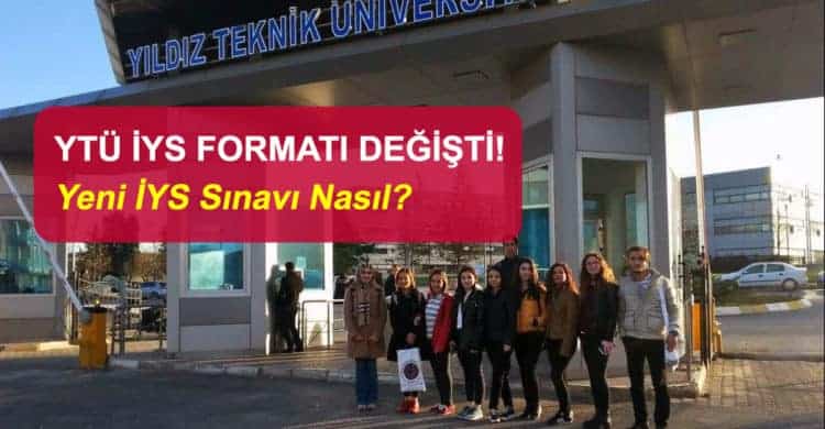YTÜ İYS Formatı Değişti – Yeni İYS Formatı